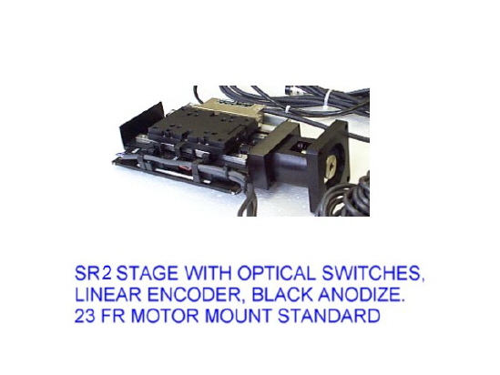 ALM - SR2 Stage with Optical Switches, Linear Encoder, Black Anodize. 223 FR
Motor Mount Standard